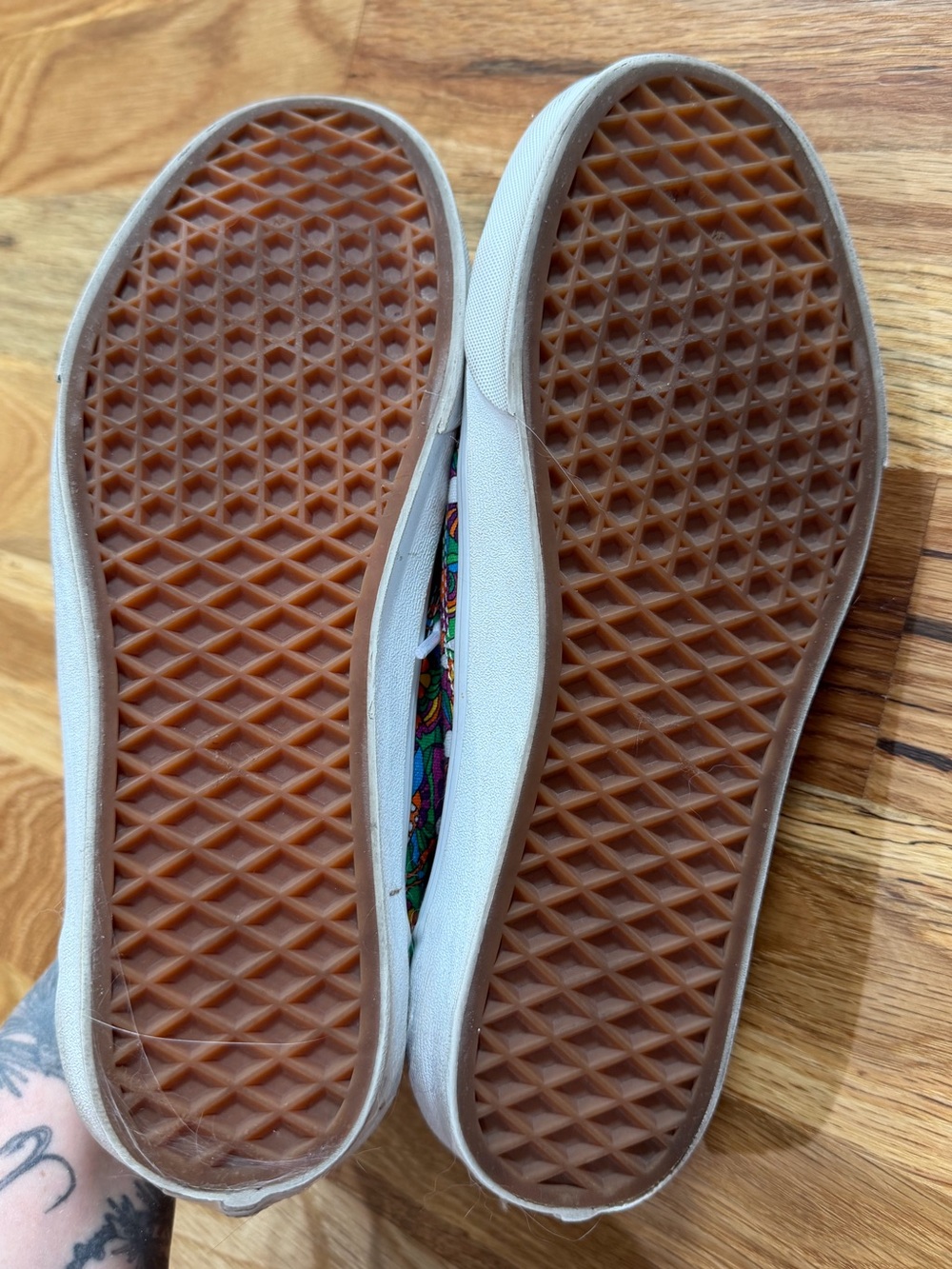 Vans Old Skool Floral Mushroom Shoes - Picture 4 of 8